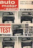25. Dezember 1965 - Auto Motor und Sport Heft 26