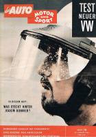27. August 1960 - Das Auto Motor und Sport Heft 18