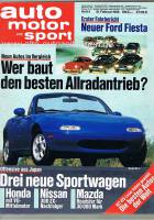 10. Februar 1989 - Auto Motor und Sport Heft 4