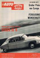 12. August 1961 - Das Auto Motor und Sport Heft 17