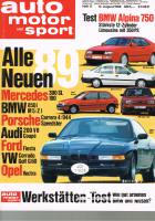 12. August 1988 - Auto Motor und Sport Heft 17