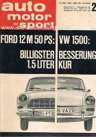 14. Dezember 1963 - Auto Motor und Sport Heft 25