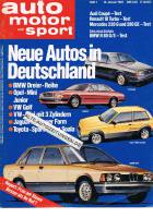 14. Januar 1981 - Auto Motor und Sport Heft 1