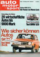 15. Februar 1975 - Auto Motor und Sport Heft 4