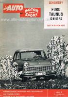 16. Januar 1960 - Das Auto Motor und Sport Heft 2