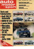 18. Juni 1980 - Auto Motor und Sport Heft 13
