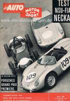 19. November 1960 - Das Auto Motor und Sport Heft 24