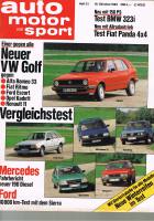 19. Oktober 1983 - Auto Motor und Sport Heft 21