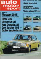 20. Dezember 1978 - Auto Motor und Sport Heft 26