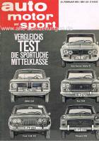 23. Februar 1963 - Auto Motor und Sport Heft 4