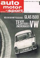 24. August 1963 - Auto Motor und Sport Heft 17