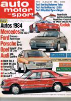 25. Januar 1984 - Auto Motor und Sport Heft 2