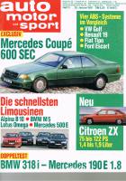25. Januar 1991 - Auto Motor und Sport Heft 3