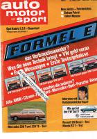 25. März 1981 - Auto Motor und Sport Heft 6
