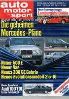 26. Januar 1990 - Auto Motor und Sport Heft 3
