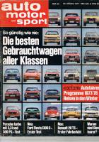 26. Oktober 1977 - Auto Motor und Sport Heft 22