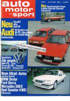 27. Juni 1984 - Auto Motor und Sport Heft 13