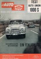 30. Januar 1960 - Das Auto Motor und Sport Heft 3