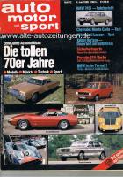 4. Juni 1980 - Auto Motor und Sport Heft 12