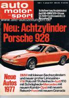 5. Januar 1977 - Auto Motor und Sport Heft 1