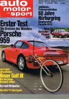 5. Juni 1987 - Auto Motor und Sport Heft 12