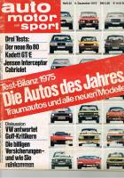 6. Dezember 1975 - Auto Motor und Sport Heft 25