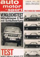 8. Januar 1966 - Auto Motor und Sport Heft 1