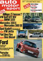 8. Januar 1986 - Auto Motor und Sport Heft 1