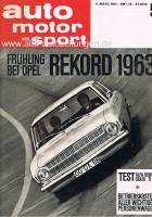 9. März 1963 - Auto Motor und Sport Heft 5