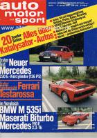 9. Januar 1985 - Auto Motor und Sport Heft 1