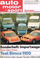 16. März 1968 - Auto Motor und Sport Heft 6