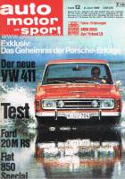 8. Juni 1968 - Auto Motor und Sport Heft 12