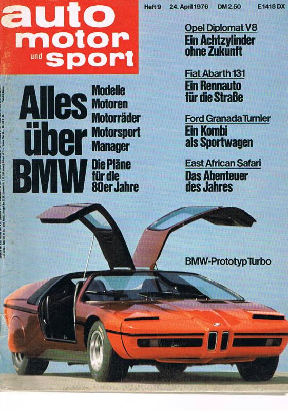 24. April 1976 - Auto Motor Und Sport Heft 9