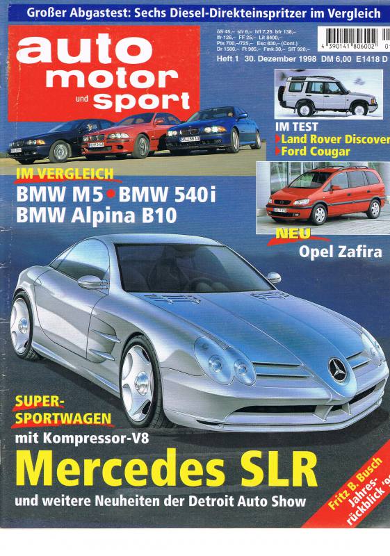 30. Dezember 1998 - Auto Motor und Sport Heft 1