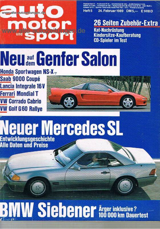 24. Februar 1989 Auto Motor und Sport Heft 5