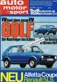 VW Golf, Renault 5 LS, Alfa Rome...