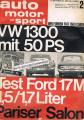 Ford Taunus 17 M, VW Mach 1 Oett...
